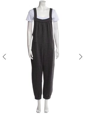 Xirena Charcoal Relaxed Knit Jumpsuit Overalls - Women